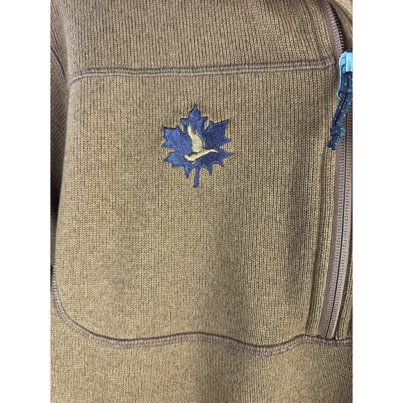 Sitka Gear Fortitude Pullover Sweatshirt Fleece Half Zip Rust Orange Men's Large - Picture 4 of 13